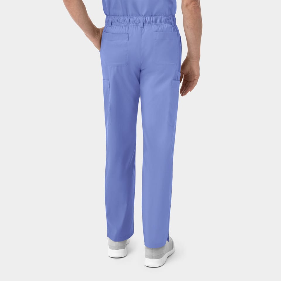 Men's half elastic waistband pant | 6851 - image 2