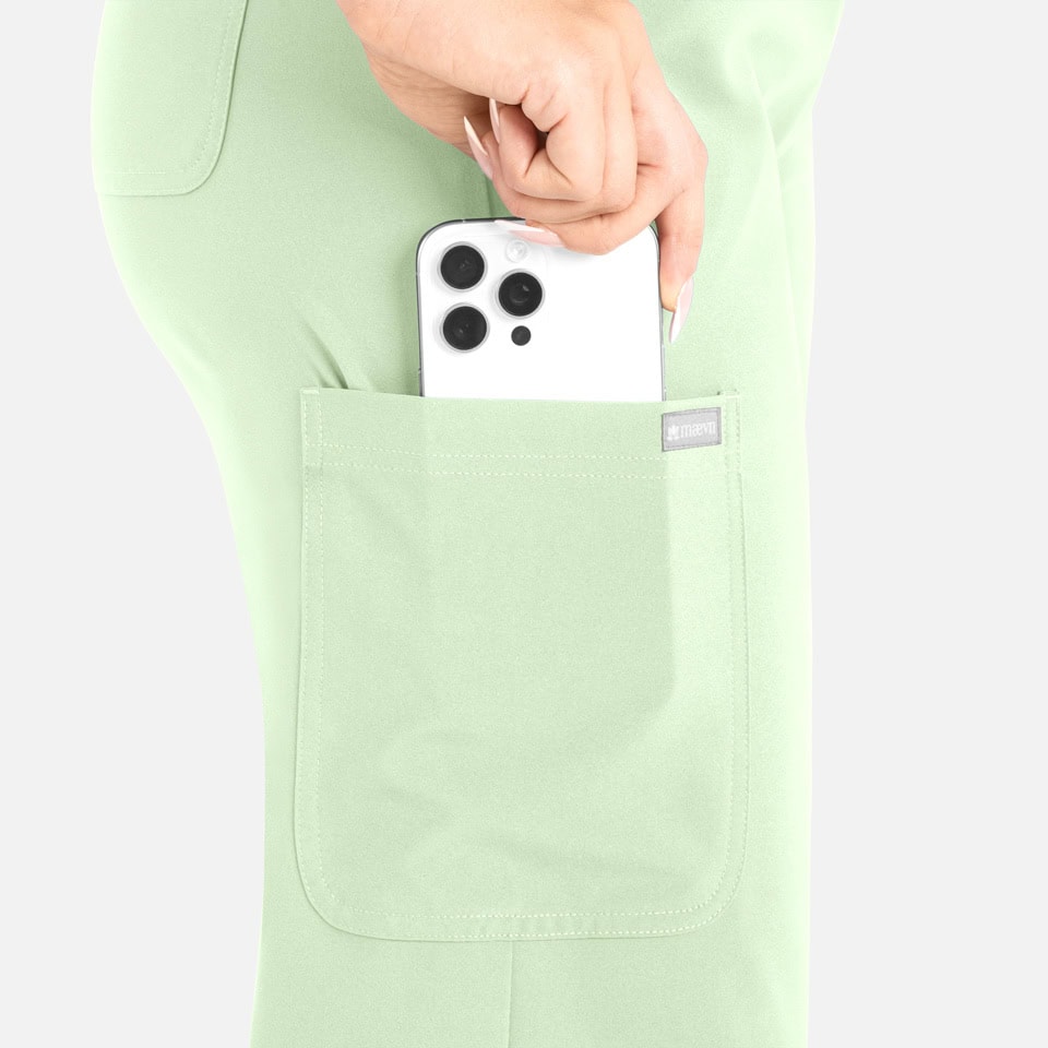 Women's high waist full elastic wide leg pant | 5094 - image 4