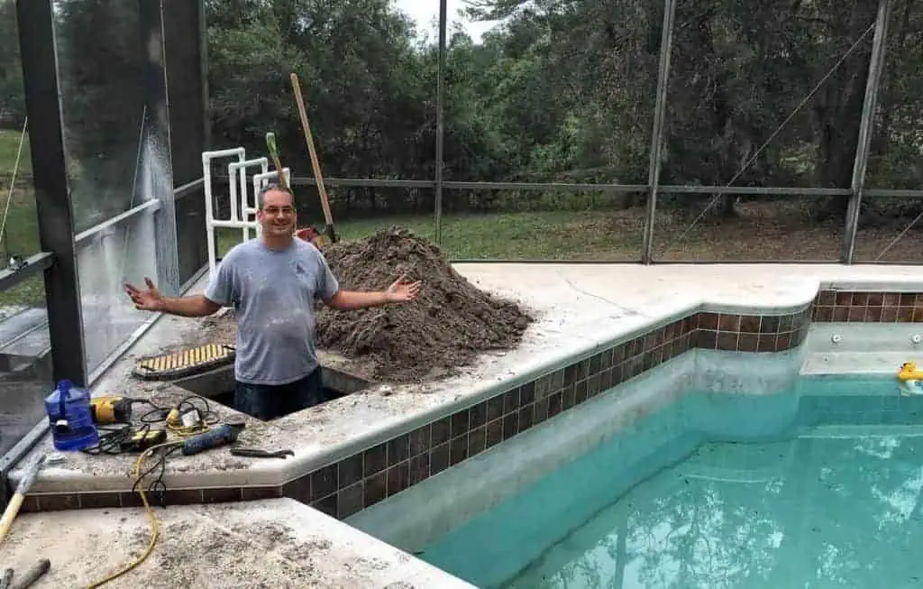 Pool pump repair in Orlando job in progress