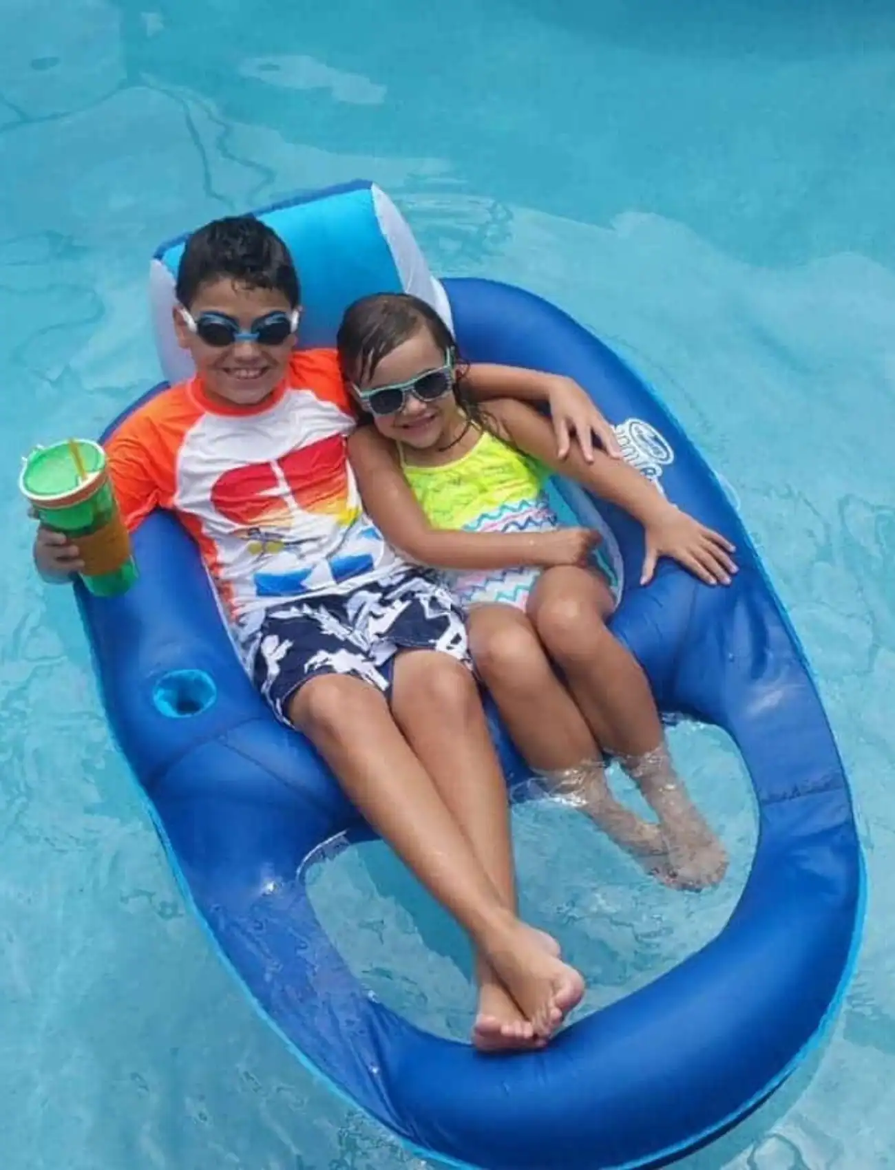 Family Pool day with siblings in Orlando Pool