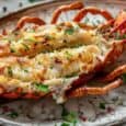 a lobster on a plate