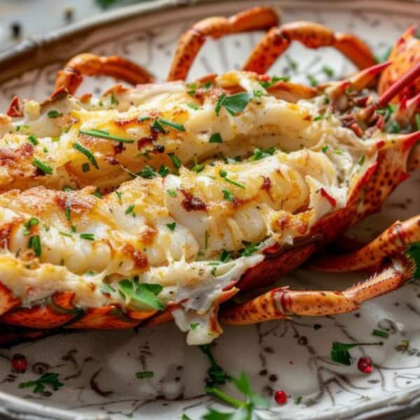 a lobster on a plate