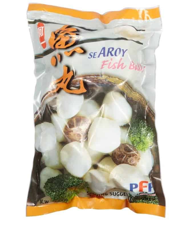 a bag of food with text and images