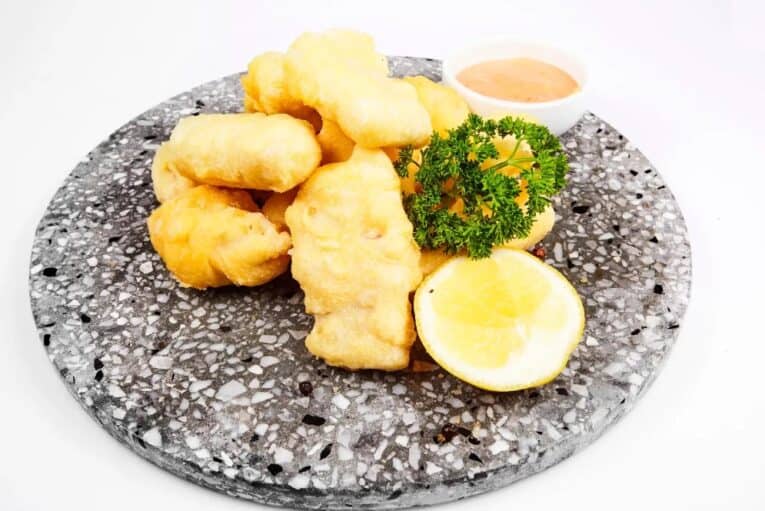 a plate of fried food