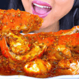 a woman eating a plate of food