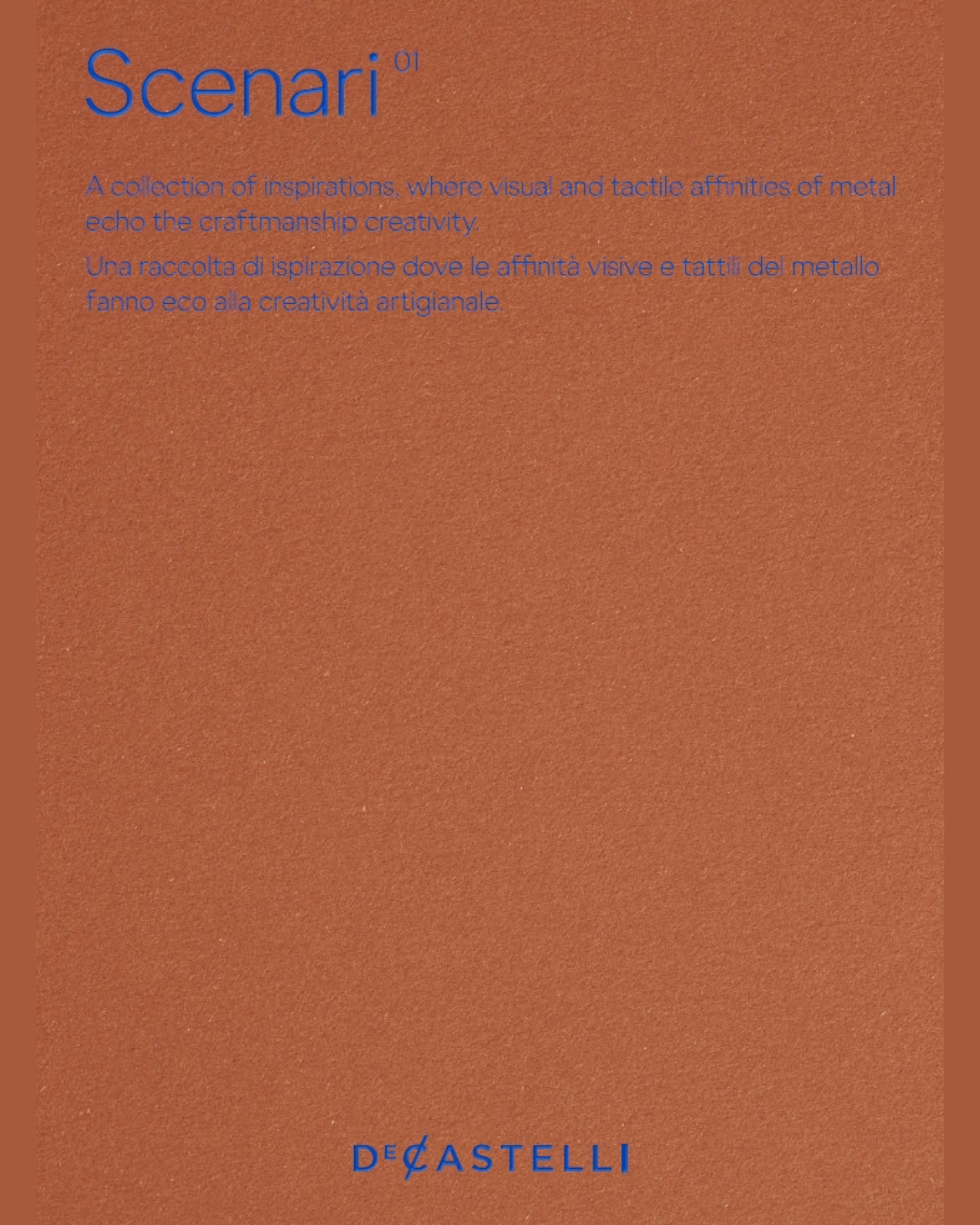 De Castelli Scenari 01 catalogue cover 2024 – Seasons of Living