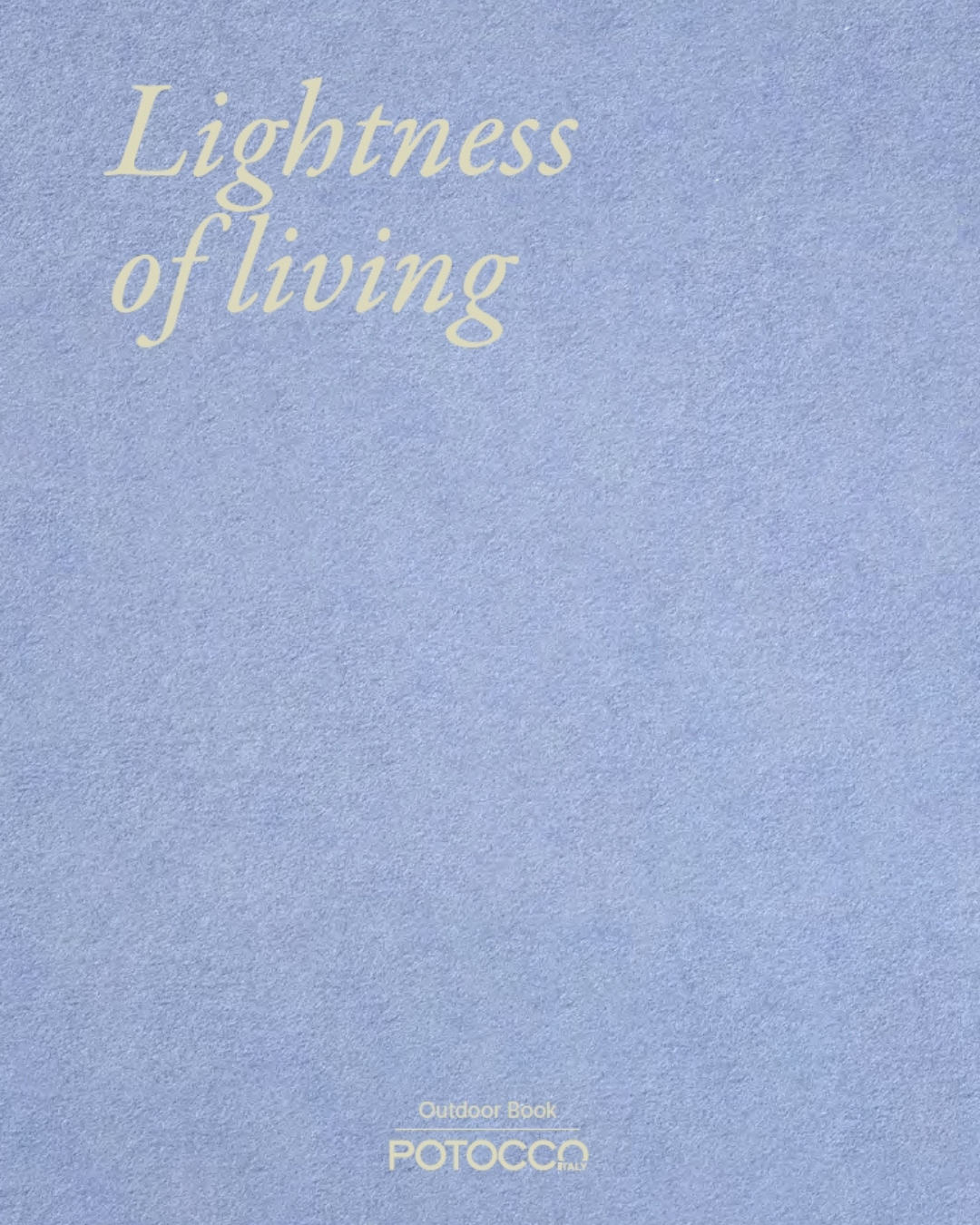 Potocco Lightness of Living Outdoor catalogue cover 2024 – Seasons of Living