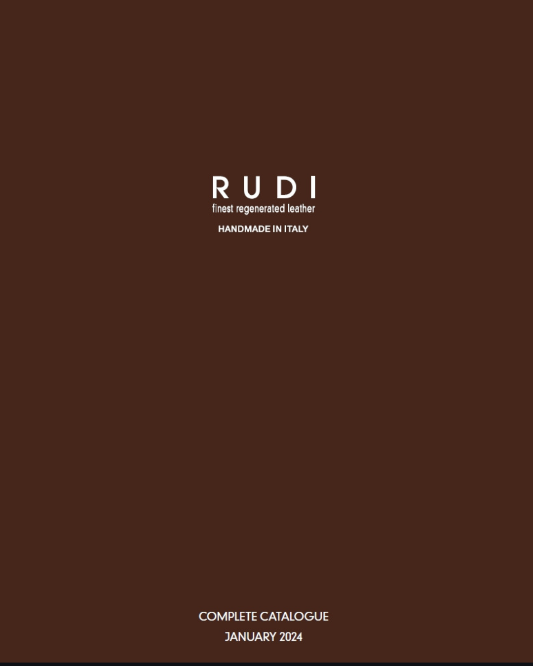 Rudi x Giobagnara Complete catalogue cover 2024 – Seasons of Living