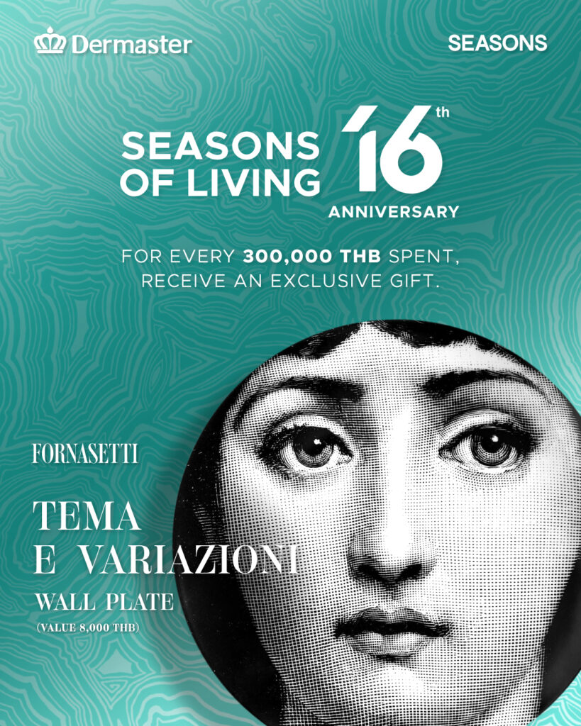 Seasons of Living x Dermaster Fornasetti Wall Plate collaboration – Seasons of Living collaboration