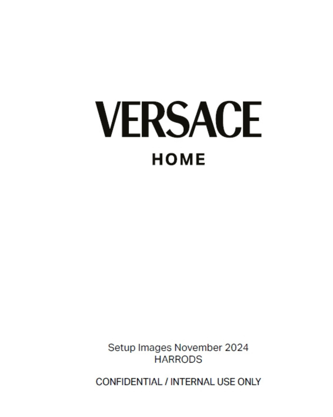 Seasons of Living event – Versace Home setup at Harrods 2024 event