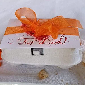 Seedballs im Wachteleierkarton