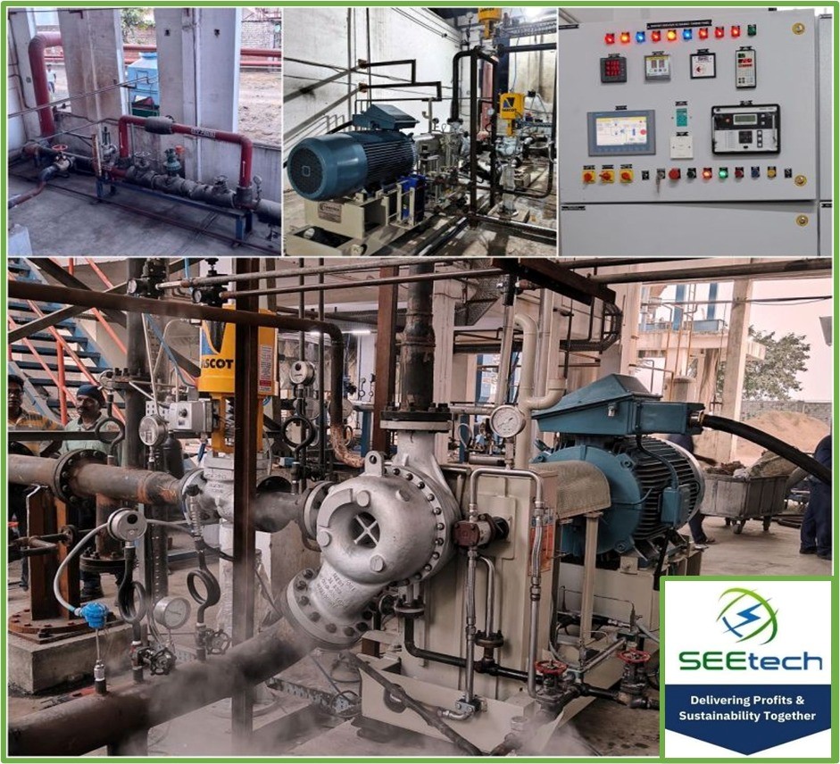 Backpressure Turbine to reduce GHG Emissions