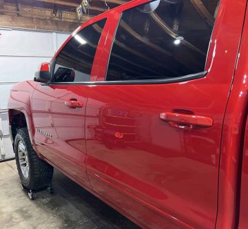 A truck shining after being detailed by mobile detailers