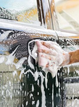 Technician performing mobile detailing in New York