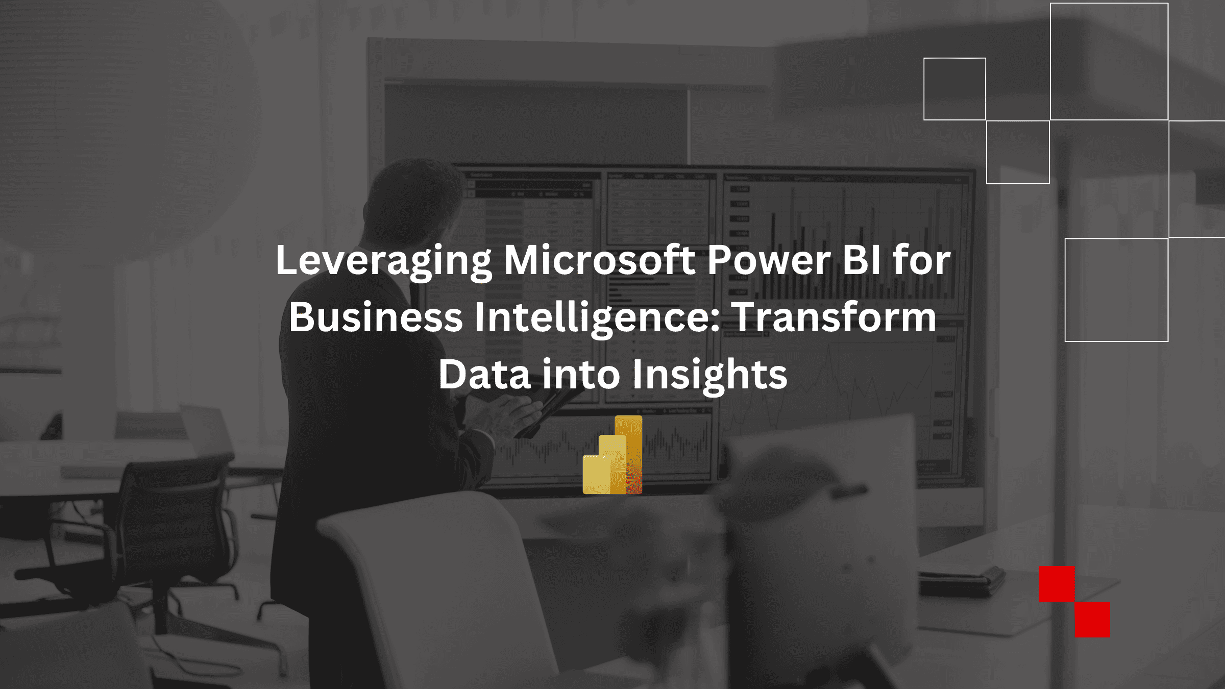 Business analyst working with Microsoft Power BI dashboards on a computer to transform data into actionable insights.