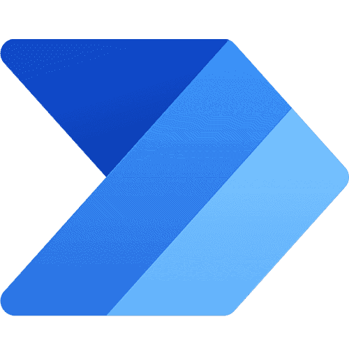 Blue geometric arrow icon for digital marketing.