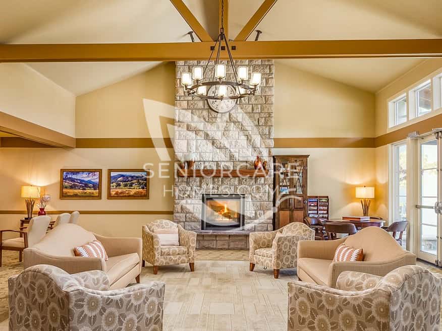 Modern elegant lounge at Atria Tamalpais Creek