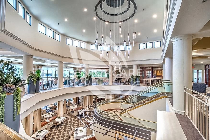 Welcoming, bright lounge area at Morningside Fullerton