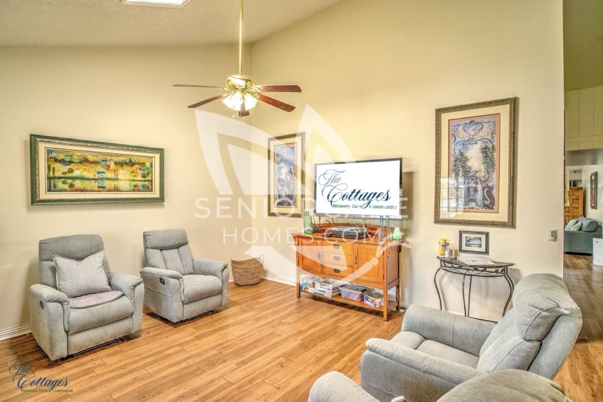Living Room in Irvine Cottages, a small care home on Longstreet in Irvine