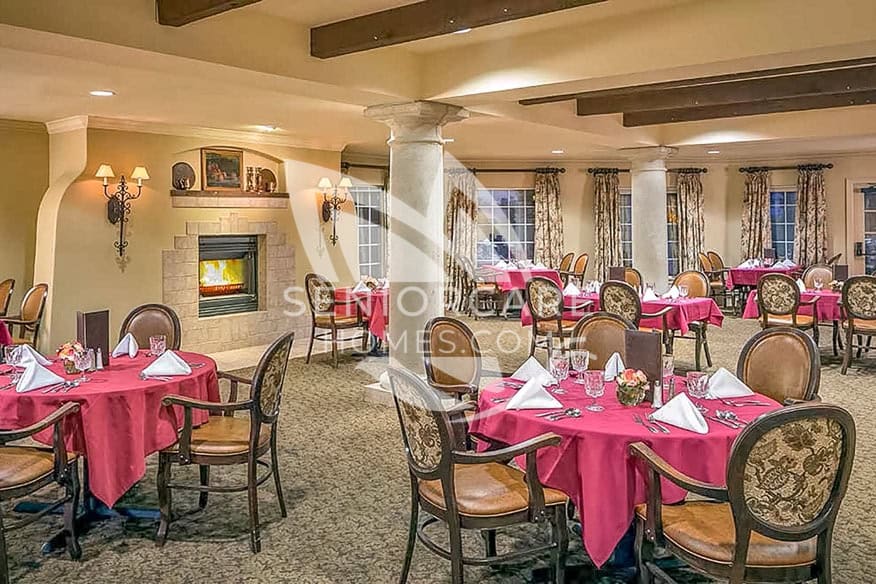 Elegant dining room at Atria Park Vintage Hills