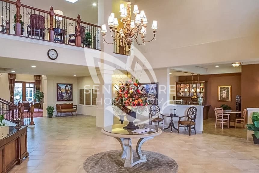 Welcome area at Oakmont Roseville