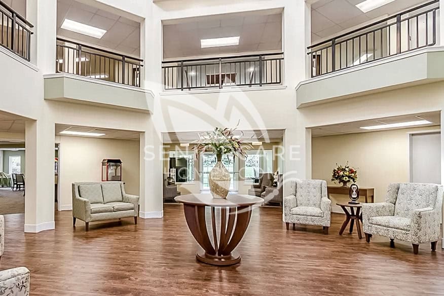 Beautiful elegant lobby at Holiday Greenwood Terrace