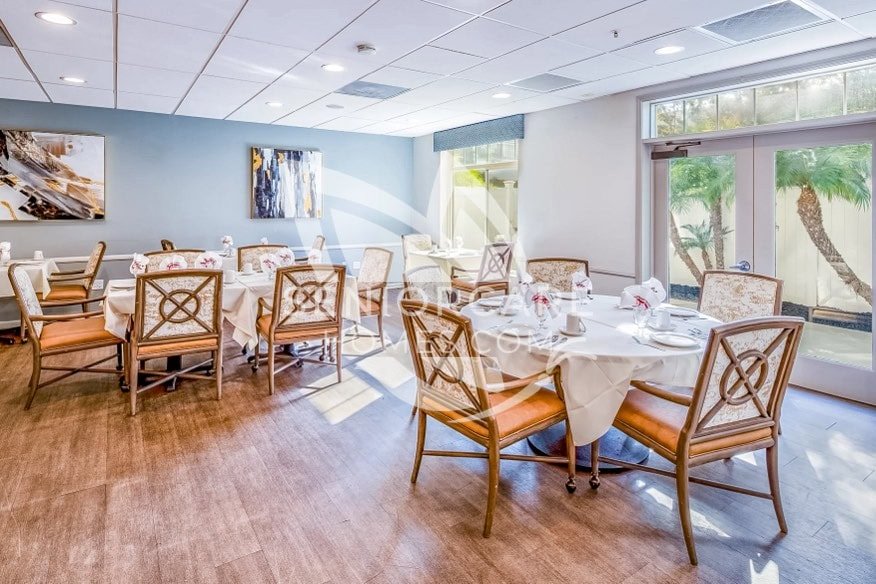 Beautiful, large dining area at Discovery Commons Whittier