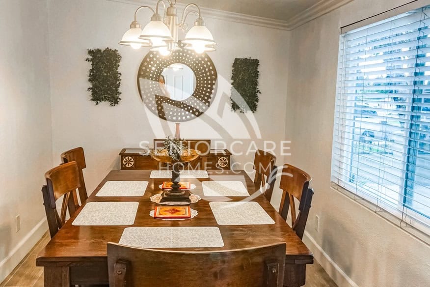 Bright Dining Room at Pacific Care Assisted Living