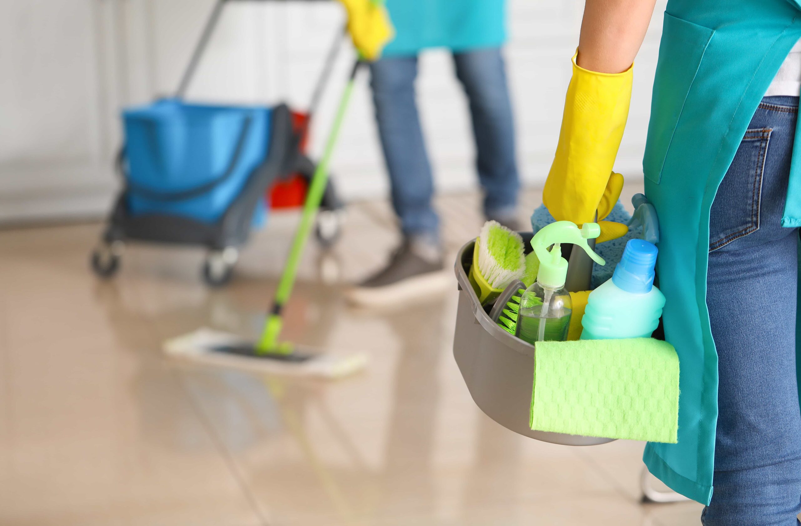 Cleaning supplies and equipment for commercial cleaning