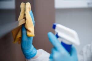 deep cleaning & sanitising surfaces