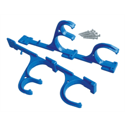 SUPPORT D'ACCESSOIRES 3 CROCHETS PLASTIQUE