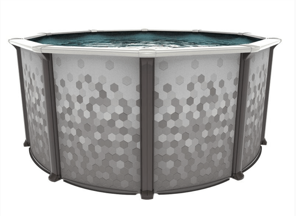 Piscine Calypso résine mur grayrock