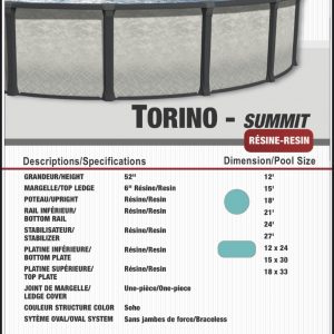 Piscine résine Torino