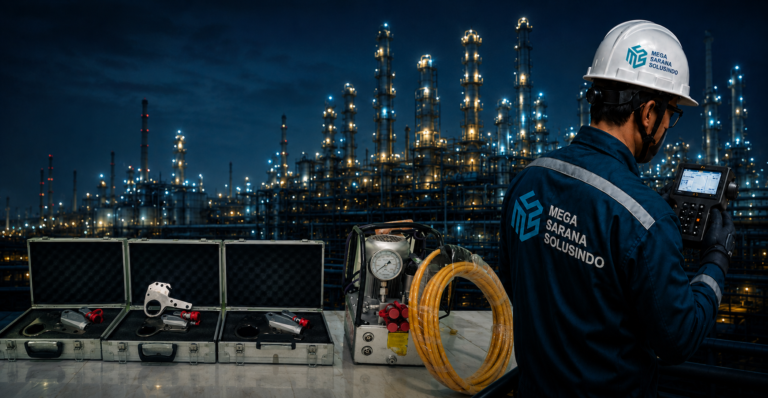 Layanan sewa hydraulic torque wrench dengan alat terkalibrasi dan teknisi ahli dari MS Solusindo.