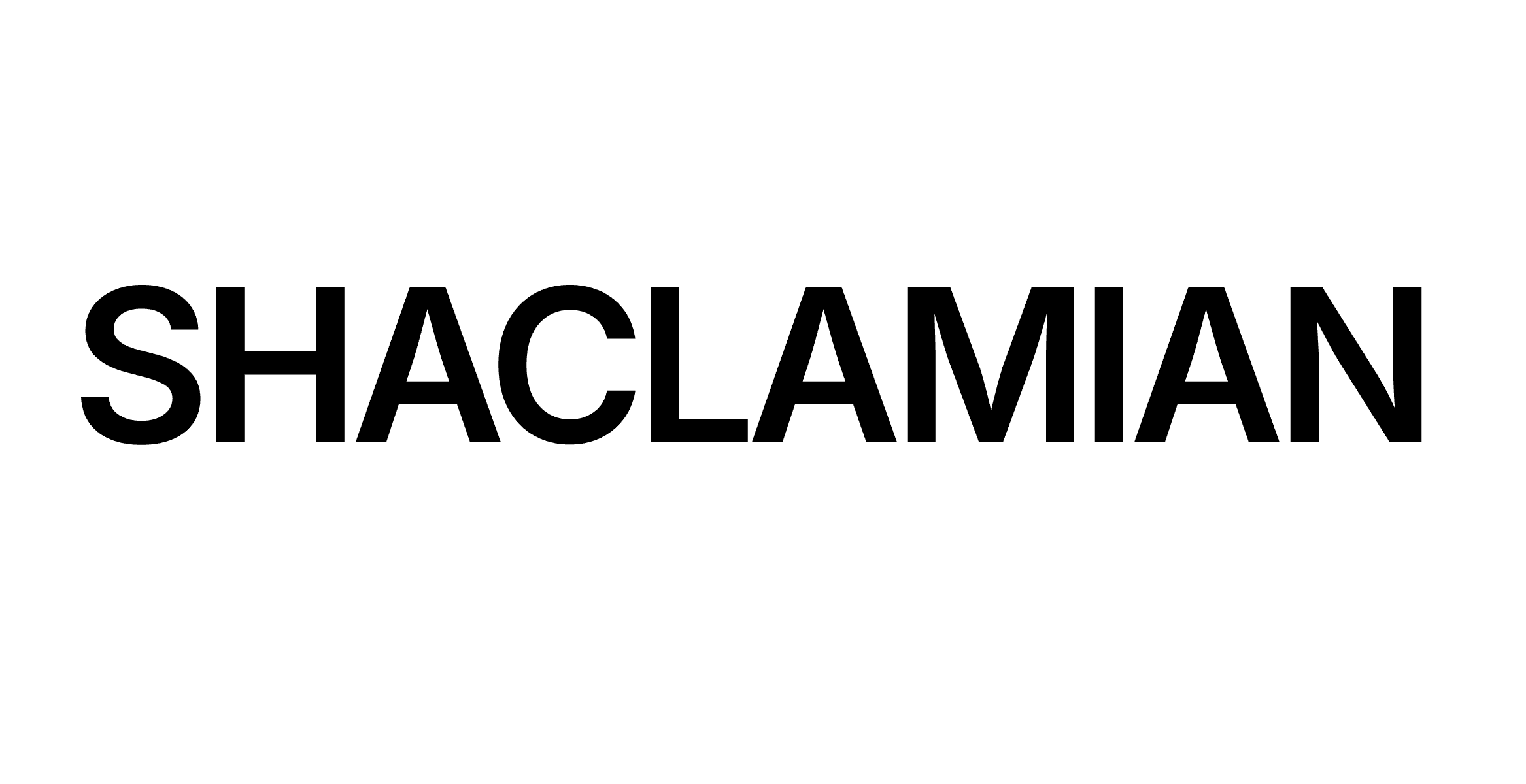 Shaclamian all-caps logo on white background