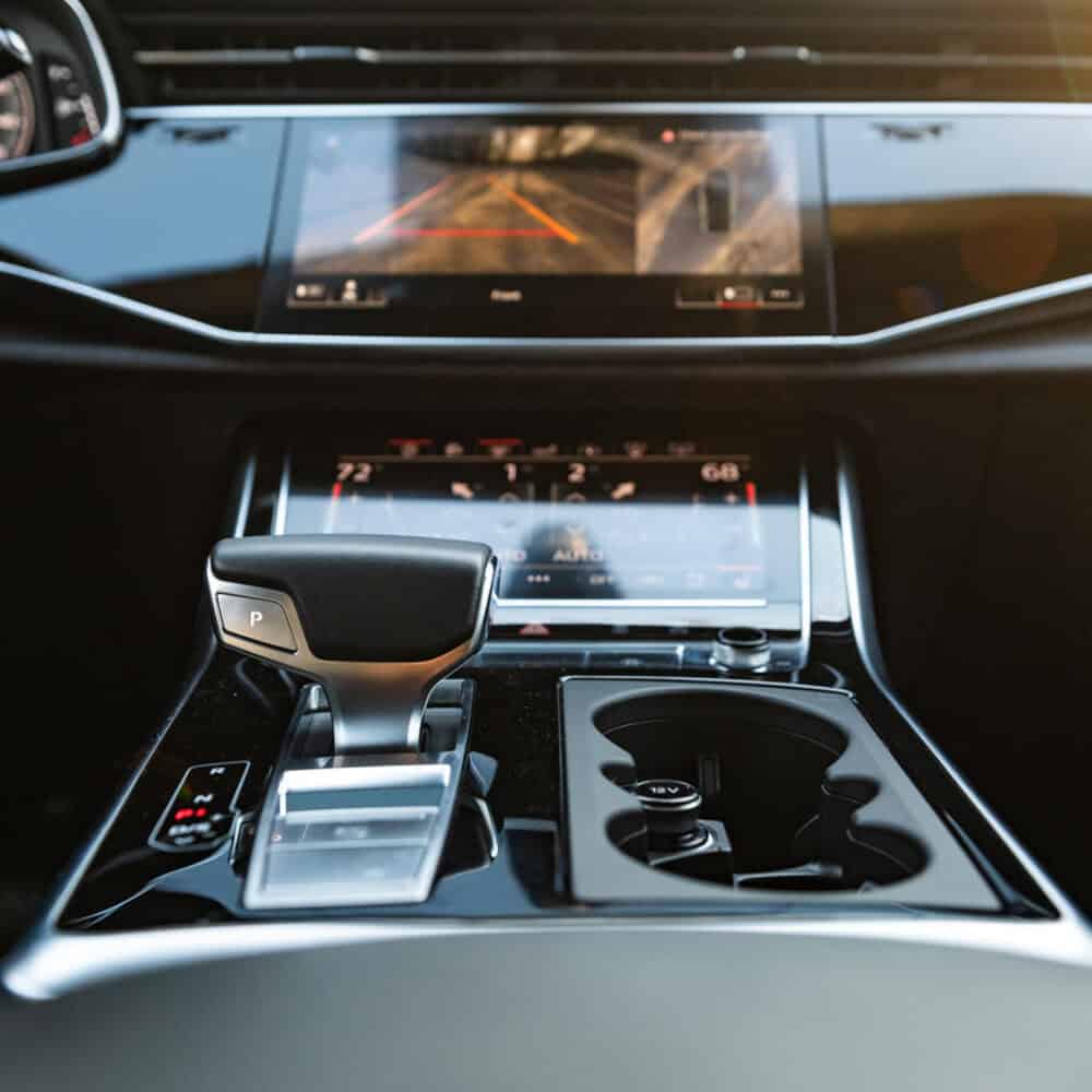 High-quality screen protector for Audi Q8 dashboard display.