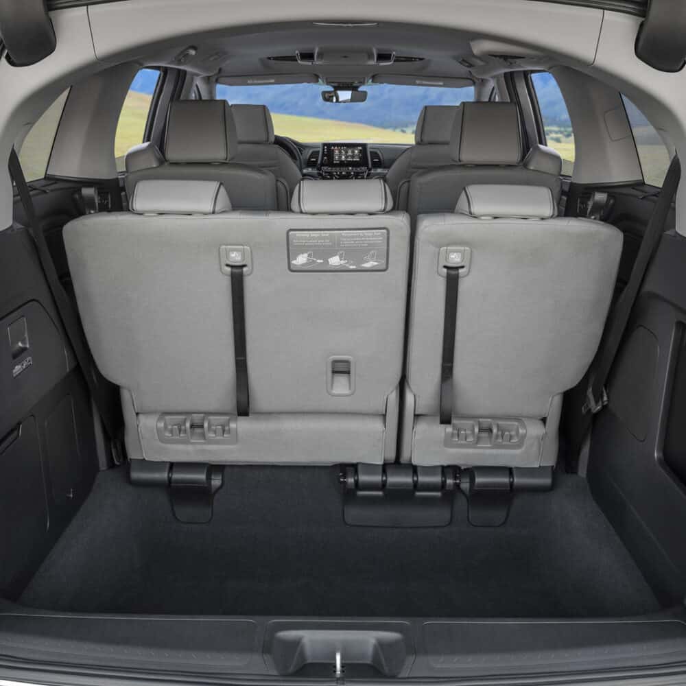 Luggage area kit designed for Honda Odyssey to maximize cargo space and convenience.