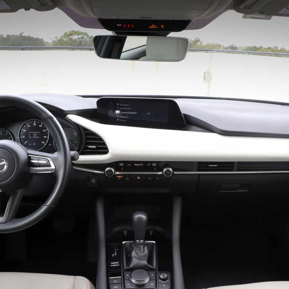 Interior upgrade kit for Mazda 3 with premium materials and sleek design. Perfect for customizing yo.