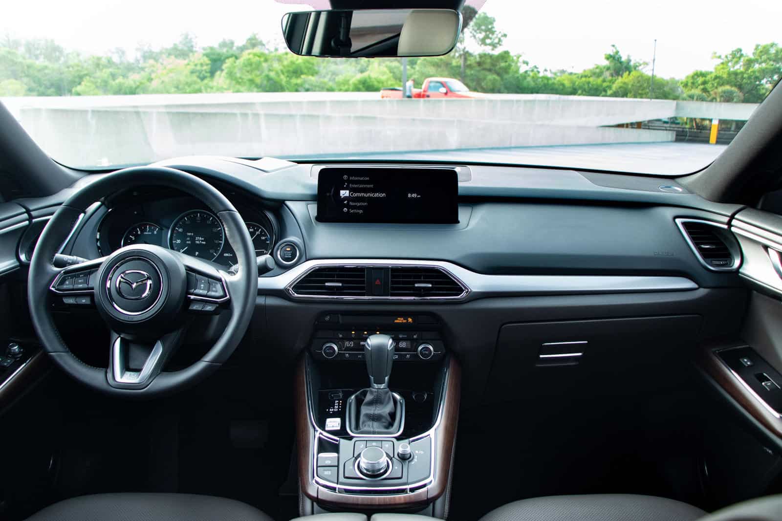 Interior upgrade for Mazda CX-9 with premium materials and custom fit.