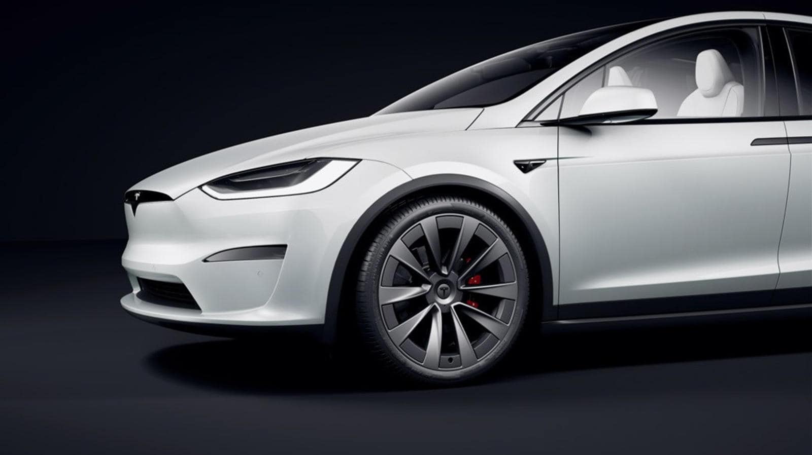 Tesla Model-X headlamp and fog lamp upgrade kit for enhanced visibility.