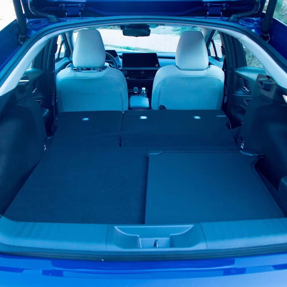 Custom luggage area kit for Toyota Prius, maximizing cargo space and protection.