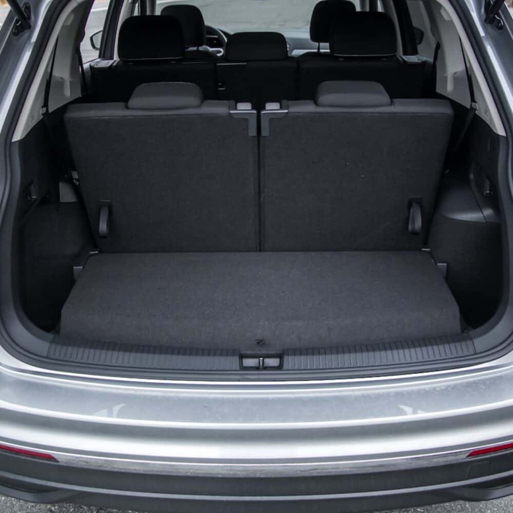 Volkswagen Tiguan trunk cargo area kit for enhanced storage and protection.