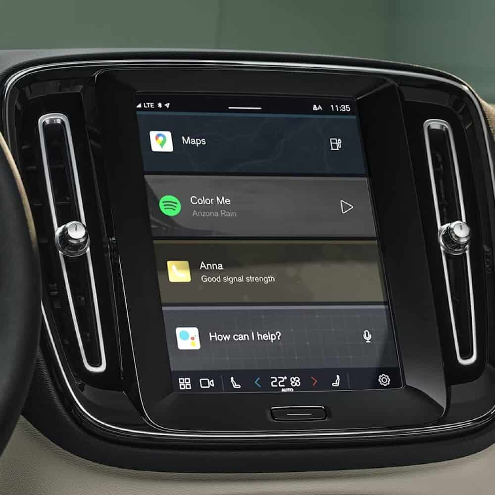 High-quality screen protector for Volvo XC40 interior display.