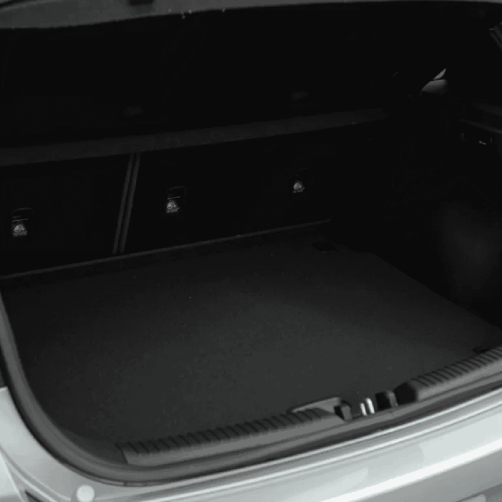 Hyundai Elantra-GT trunk organizer and protection kit for enhanced cargo space.