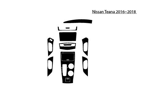Nissan Teana 2016-2018 interior trim and dashboard kit for enhanced cabin style.
