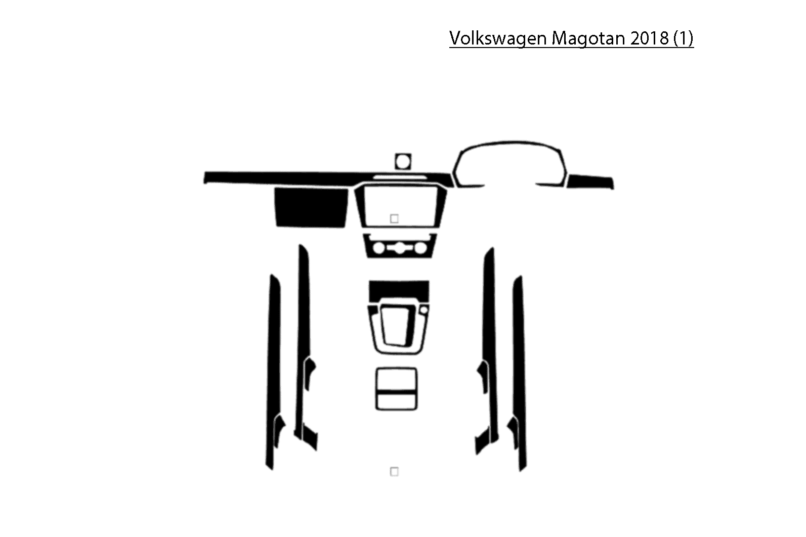 Interior upgrade kit for Volkswagen Magotan 2018 model. Enhance your car's interior with premium acc.
