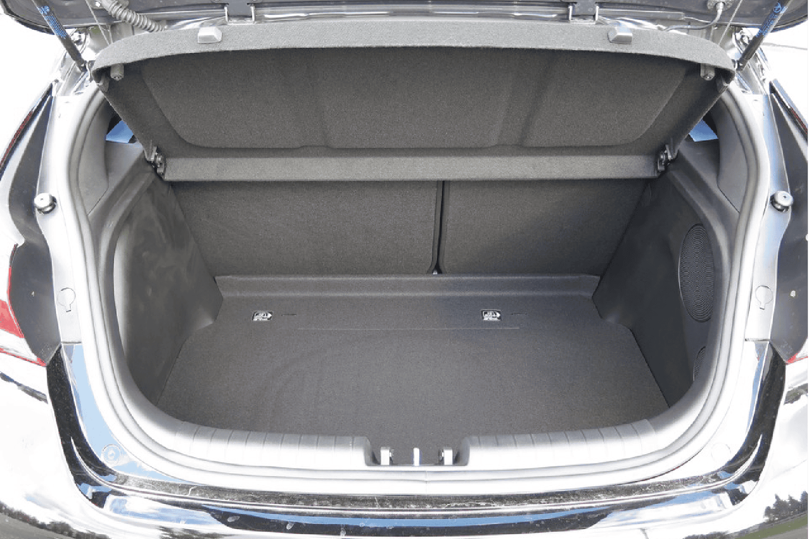Hyundai Veloster trunk storage and organization kit for enhanced cargo space.