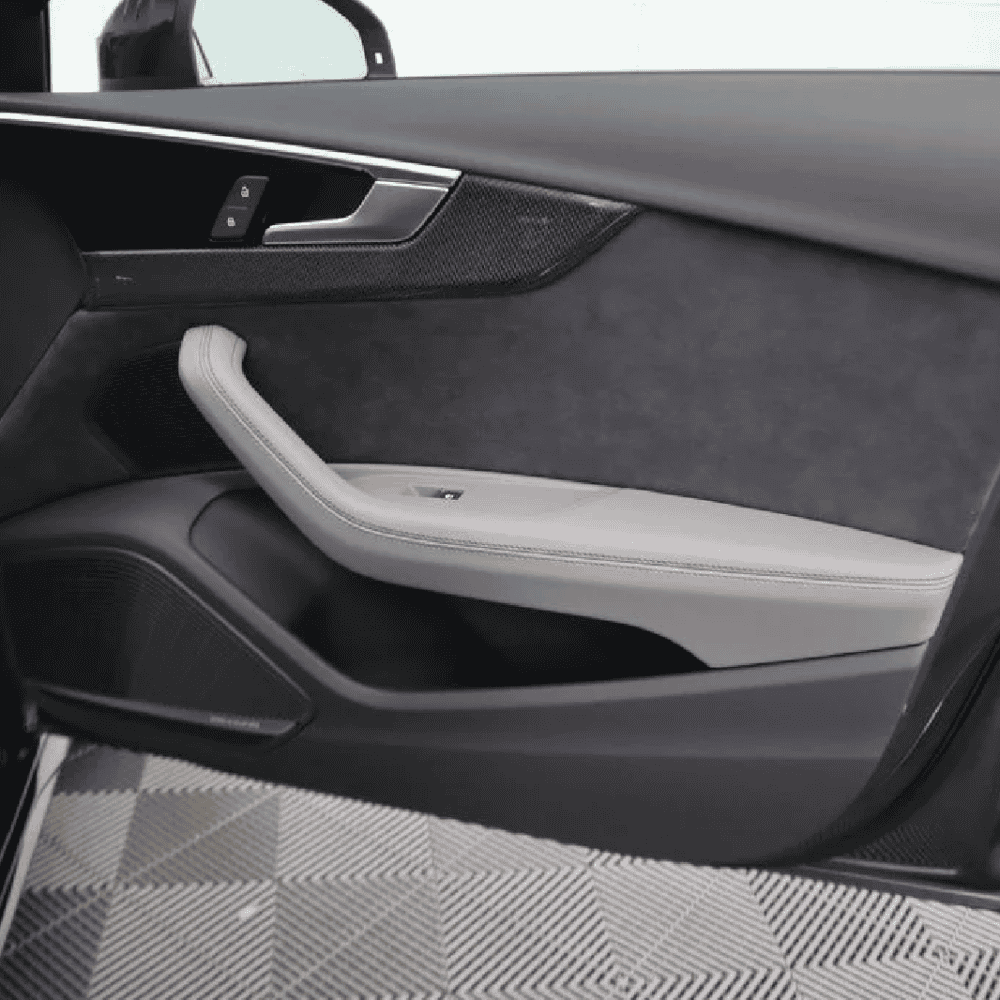 Audi S4 door sill protection kit for enhanced vehicle style and durability.