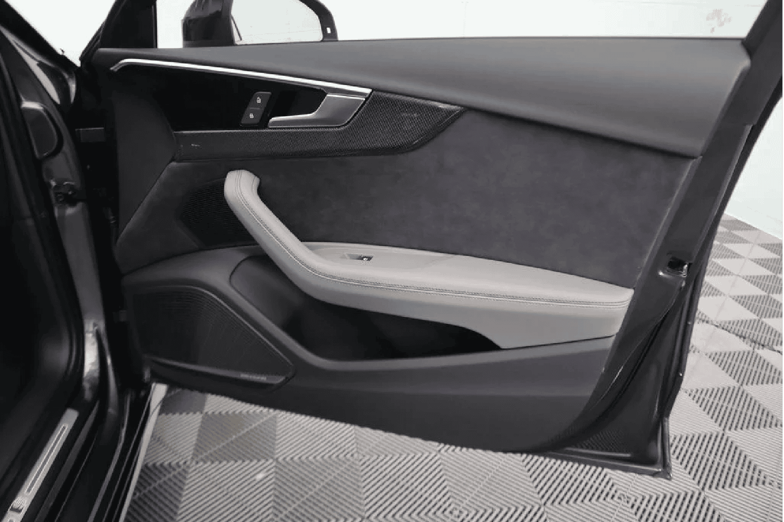 Audi S4 door sill protection kit for enhanced vehicle style and durability.