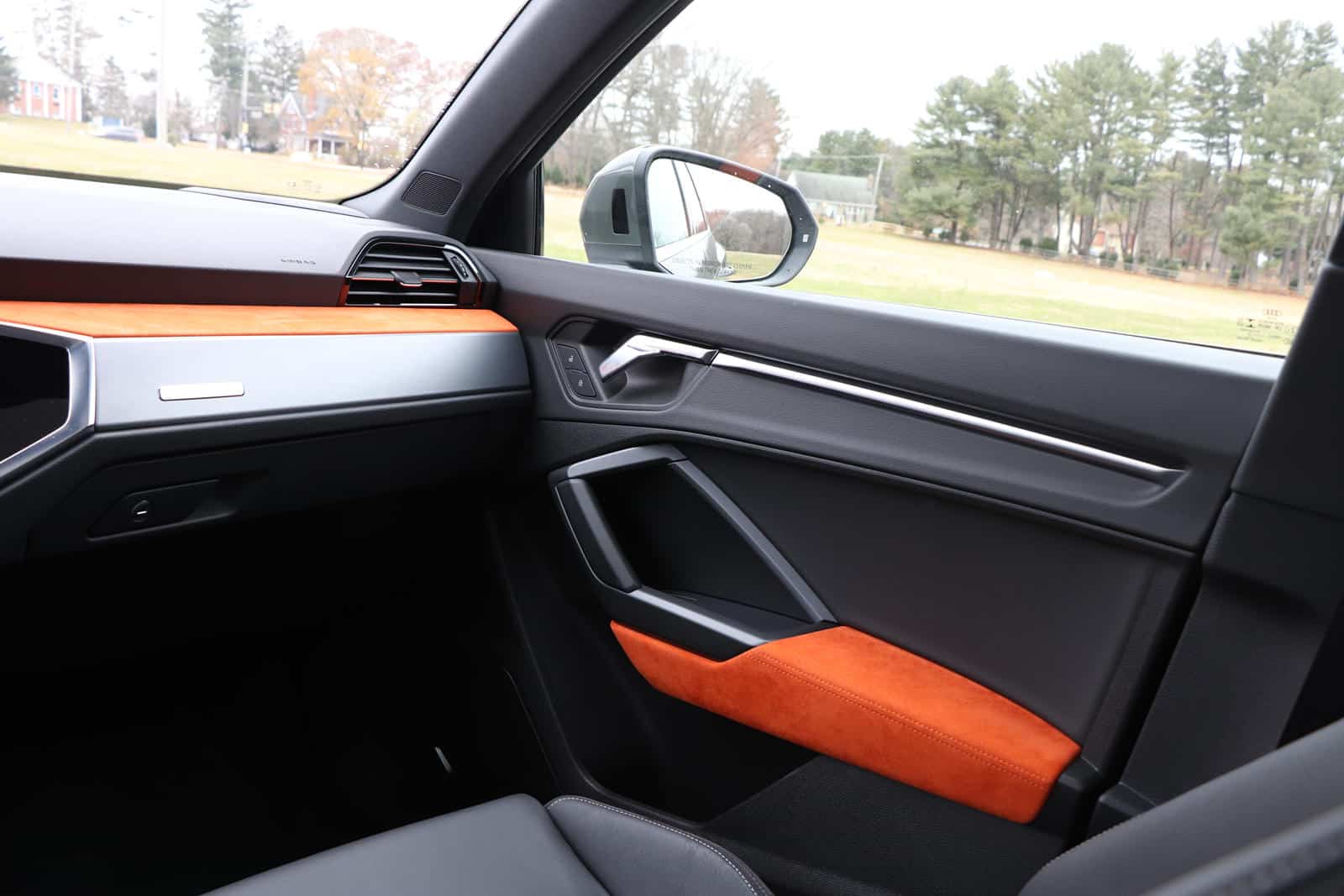 Audi Q3 interior with custom trim and luggage area accessories for enhanced comfort and style.